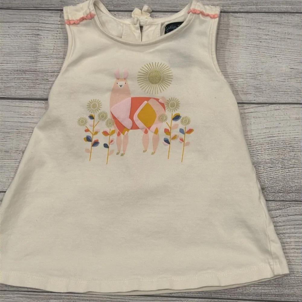 Cynthia Rowley Baby Girls Outfit Set with Llama Print